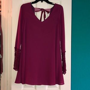 Altard State maroon long sleeve dress